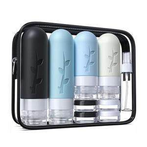 Ensemble de 16 flacons de voyage en silicone écologiques de 60 ml et 90 ml, pots à crème vides pour une utilisation en extérieur - Product Image 1