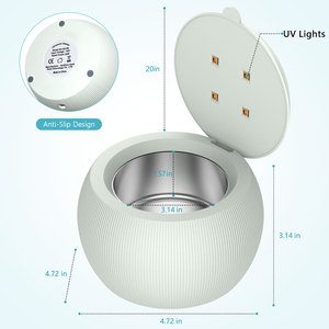 Nouveau Durable Mini 200ml bricolage nettoyage Mac ultrasons bain dent dents bijoux nettoyant avec Uv - Product Image 2