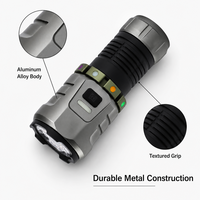 Senter LED F86 USB Isi Ulang Tahan Air IP65 Super Terang 8 XTE Fokus Tetap Ekor Magnetik Paduan Aluminium untuk Berkemah