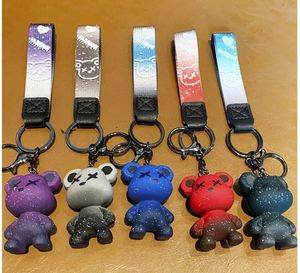 Wholesale <b>Cartoon</b> 3D Cute Teddy Bear Keychain PVC Key <b>Ring</b> Accessories Car Keychain Bag Pendants Resin Cool Little Bear Keychain - Product Image 4