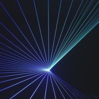 Projecteur d'animation 3D RVB 10W pleine couleur, lumière laser DJ disco, lumière laser sans fil DMX pour boîte de nuit, événement, scène