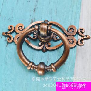 Furniture Handle Ring <b>Black</b> Antique Bronze Zinc Alloy Cabinet <b>Door</b> Pull Modern Durable - Product Image 5