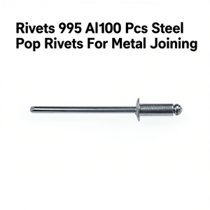 Remaches 995 Al 100 piezas, remaches de acero para unión de metales - Product Image 2
