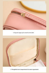 Venta Directa de Fábrica, Nueva Bolsa de Almacenamiento para Lápiz Labial de Color Sólido, Bolsa de Maquillaje Impermeable de PU con Logotipo Personalizado - Product Image 3