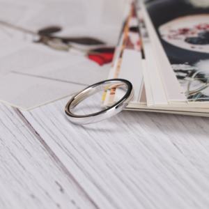 OAHLAN Yeni Trend 2/4/6mm Rodyum Kaplama 925 Ayar Gümüş Parlak Düz Kubbeli Alyans Kadın Erkek için - Yıldönümü Partisi - Product Image 3