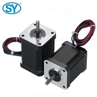 Moteur pas à pas Nema 17, 60 mm, haute précision, 60 N.cm, 2,1 A, 12 V-24 V, 1,8 °   Moteur pas à pas hybride bipolaire CE à 4 fils, pas d'angle de 0,5 mètre