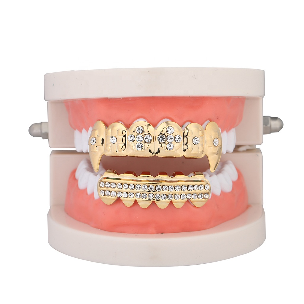 Totority 4pcs Single Tooth Grill Caps For Cosplay Teeth Jewelry For