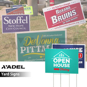 للبيع بالجملة لافتات فناء ملونة قابلة لإعادة التدوير وخفيفة الوزن مقاومة للماء قابلة للطي مخصصة علامات Tam Nhua Danpla Coroplast - Product Image 1