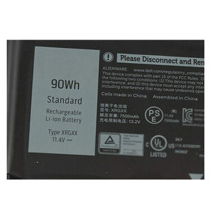Batteria per Laptop XRGXX 11.4V 7500mAh 6 Celle Nuova per <span class=keywords><strong>Dell</strong></span> Alienware Serie M15 M17 <span class=keywords><strong>Notebook</strong></span> 06YV0V Batteria 11.4V 90Wh/7500mAh - Product Image 4