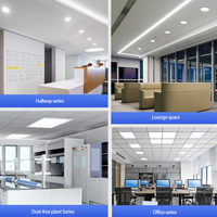Lampes à panneaux LED ultra-minces SMD de conception moderne Woojong, lampes encastrées plates rondes carrées, 3W~24W