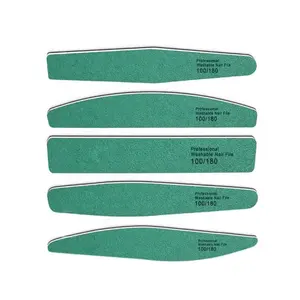 일본 및 한국 품질 사포 녹색 파일 PVC 연마 사포 6 다른 모양 전문 네일 파일 100/180