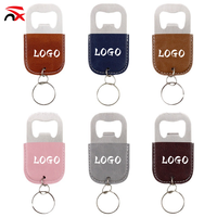 Décapsuleur porte-clés personnalisé avec logo imprimé, en cuir PU, mini décapsuleur pour bière, idéal pour cadeaux souvenirs (vente en gros)
