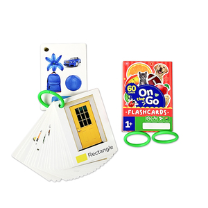 Cartes flash éducatives personnalisées pour tout-petits avec anneaux, 60 cartes d'apprentissage photo réalistes pour le développement cognitif de la petite enfance - Product Image 1