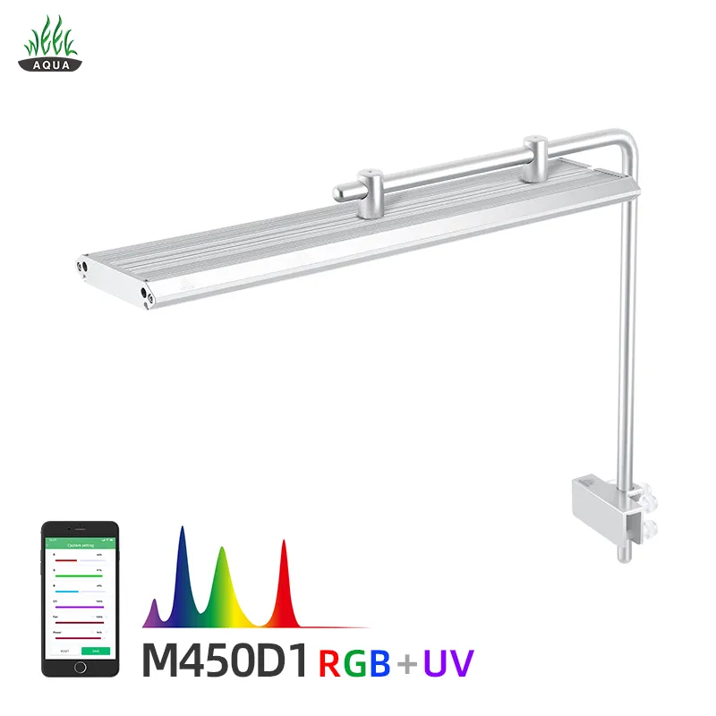 WEEKAQUA M serie M450 PRO regolabile 45-60cm acquario acquario luce luce intelligente per acquario