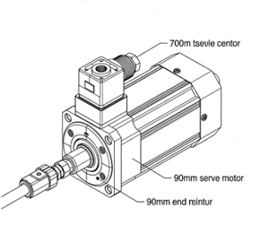 มอเตอร์ประสิทธิภาพสูงรุ่นใหม่ KEBA ECM2-D09M-R-003 - Product Image 2