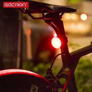 Gaciron-luz trasera inteligente para bicicleta, 500mAh, luz de advertencia para ciclismo, accesorios