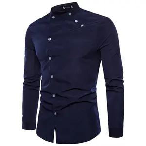 Wholesale Custom Men Shirts Long Sleeve Casual Botton Down Collar Dress Business Wear Solid Shirt For Men Shirts