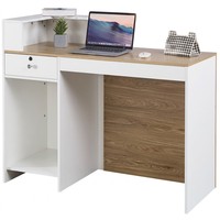 Comptoir de réception portable moderne en bois personnalisable avec tiroir-caisse, table de caisse, machine pour usage commercial et hospitalier, haute qualité