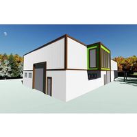 Nave Industrial Prefabricada Moderna con Estructura de Acero, Edificio con Estructura Metálica para Fábrica