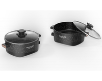 Marmite électrique en aluminium Marmite de cuisson polyvalente Réchauffeur d'aliments électrique antiadhésif