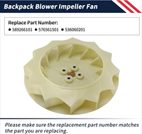 Ventilateur à hélice 589266101 compatible avec le souffleur à dos RedMax EBZ8500, compatible avec Husqvarna 570BTS 570BFS 580BTS OE #   576561501 536060201