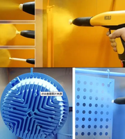 Pistolet électrostatique de couleur personnalisée pour la pulvérisation de poudre de revêtement texturé pour les outils métalliques