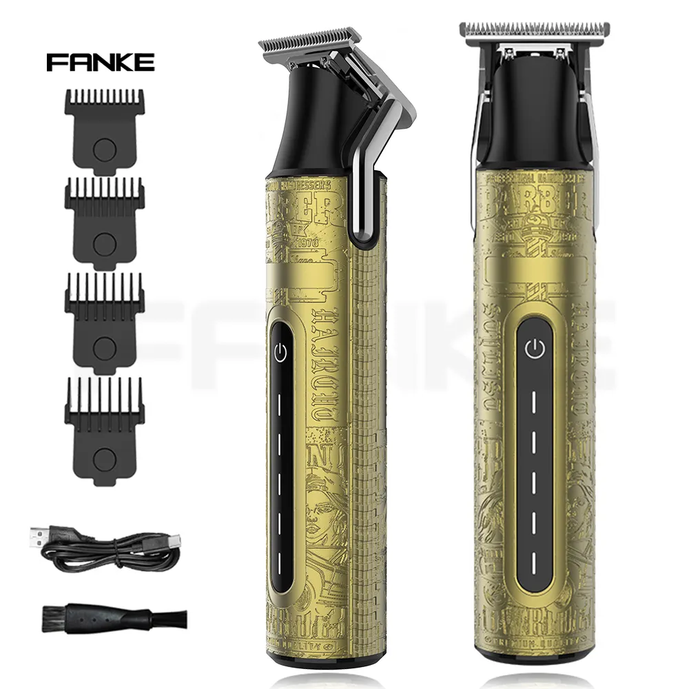 Customized USB charging waterproof electric hair clipper retro T9 hair trimmer professional barber salon cordless trimmer