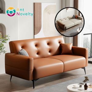 AntNovelle 3-Seater Single Eco-Friendly Fabric Luxury Washable <strong>Sexy</strong> Leather Sofa <strong>Bed</strong> Foldable for Living Room Bedroom Dining - Product Image 5