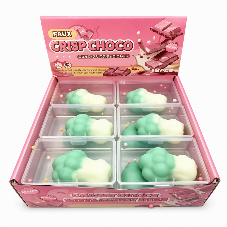 Solid Clay Broccoli Squishy Toy Crispy Wax Shell No Filling Non Rebound ...