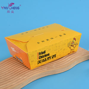 Nhà Máy Bán buôn phân hủy sinh học lấy đi Hộp thực phẩm bao bì thực phẩm hộp Snack khoai tây chiên chiên gà cốm giấy <span class=keywords><strong>carton</strong></span> - Product Image 4