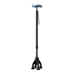ไม้เท้าคาร์บอนไฟเบอร์ Sivir แบบสี่ขา ยืดหดได้ กันลื่น สำหรับผู้สูงอายุ - Product Image 2