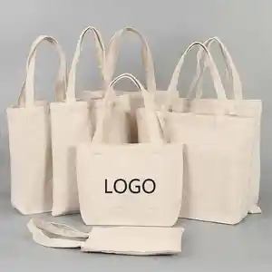 Sublimation Reusable Laminated Cotton Personalized Recycled Canvas Tote Bag With Custom Printed Logo