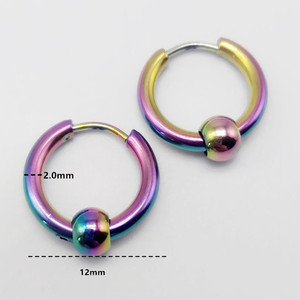 Non <b>Piercing</b> Clip on <b>Earring</b> Gold Plated Stainless Steel Hoop <b>Earring</b> Nose Ring Cuff for Woman Man Body Jewelry - Product Image 4