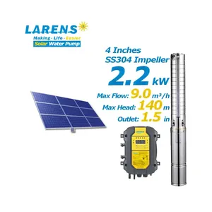 LARENS Pompe Solaire 150 Meters Centrifugal Solar Bore River Water Pump For Agriculture