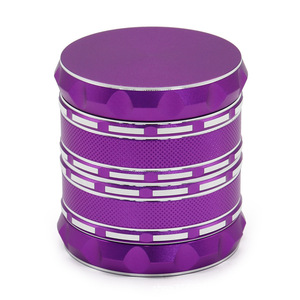 Broyeur d'herbes broyeur d'épices accessoires pour <span class=keywords><strong>fumer</strong></span> 63mm 4 parties broyeur en alliage d'aluminium broyeur de tabac à dents pointues personnalisé - Product Image 2