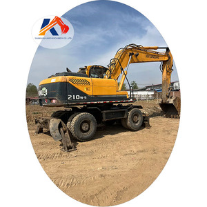 Excavatrice sur pneus Hyundai 210W-9t État d'origine 210w-9 Vente de matériel de construction d'occasion - Product Image 1