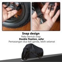 Housse de moto imperméable en tissu résistant à l'usure pour scooter intérieur et extérieur Housse de moto toutes saisons en polyester de soie anti-poussière