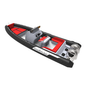 Fabbrica CE vendita direttamente 7.6m gonfiabile <span class=keywords><strong>mare</strong></span> sport 760 25ft saldato fondo in alluminio costola barca con console - Product Image 4