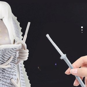 Cordones Elásticos Redondos para Zapatillas y Botas, Cordones de Poliéster de Color Sólido, Cordones Deportivos Casuales de Repuesto, Cuerda Elástica - Product Image 5