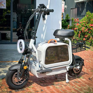 Trottinette Électrique Tendance Meow M1 48V 400W avec Frein à Disque en Acier, Poussette de Voyage pour Animaux, Vélo Électrique Conçu Exclusivement pour les Animaux de Compagnie - Product Image 2