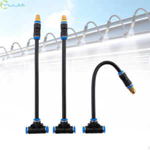Pulvérisateur <span class=keywords><strong>de</strong></span> <span class=keywords><strong>jardin</strong></span> en plastique réglable basse pression DIY 16/33FT avec connecteur 3 voies et buse <span class=keywords><strong>de</strong></span> brumisation fine pour mini-système d'irrigation <span class=keywords><strong>de</strong></span> <span class=keywords><strong>jardin</strong></span> - Product Image 1