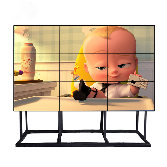 46 49 55 Inch Indoor Narrow Bezel hd Video Huge Screen Advertising 2x2 2x4 3x3 3x4 Lcd Video Wall with Control Software
