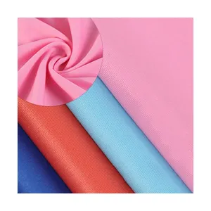 100% Polyester Like-Cotton 75D Interlock Plain Nhuộm Vải Dệt Kim Mềm Vải Polyester Cho Áo Thun