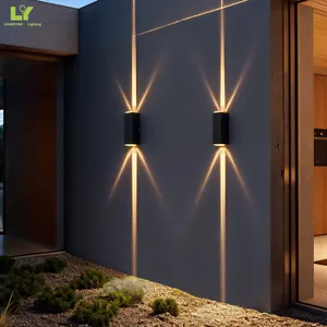 Fluted Modern Design Outdoor Wall Mount Light Profile Panel With Light