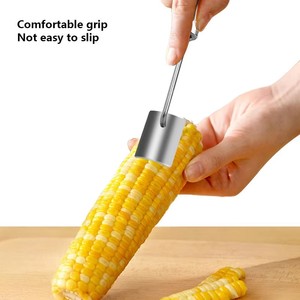 Pelador <span class=keywords><strong>de</strong></span> Maíz Manual Ergonómico <span class=keywords><strong>de</strong></span> Acero Inoxidable <span class=keywords><strong>de</strong></span> Alta Resistencia con Mango para Separar Mazorcas y Extraer Granos, Herramientas para Vegetales - Product Image 4