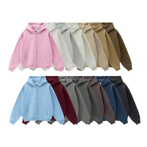 Sudaderas con Capucha de Forro Polar con Cierre de Alta Calidad al por Mayor, Fabricante OEM, Logotipo de Marca Personalizado, Sudaderas con Cierre para Hombre, Estilo Unisex - Product Image 1