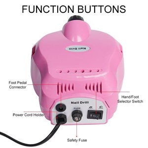 Máquina Eléctrica de Manicura y <span class=keywords><strong>Pedicura</strong></span> de 35000 RPM, <span class=keywords><strong>Torno</strong></span> <span class=keywords><strong>Profesional</strong></span> para Uñas, Cortadores de Bajo Ruido, Kit de Limas para Uñas - Product Image 6