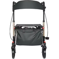 Marchette roulante en aluminium pour soins aux personnes âgées avec sac à provisions confortable aide aux besoins quotidiens de mobilité