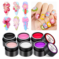 Collection Été Gel UV 3D Néon Lumineux pour Nail Art DIY, Vegan, Non Toxique, pour des Designs d'Ongles Vibrants, Fêtes à la Piscine et Plage