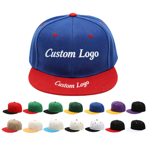 Gorra Snapback con Logotipo Personalizado, 6 Paneles, Unisex, Estilo Urbano, Visera Plana, Bordada, Hip Hop, Color Sólido, Lona, Talla Adulto - Product Image 1